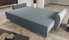 Pohovka s funkcí spaní Rovigo šedomodrá lehká forma s elegantním charakterem ideální pro každý interiér měkká tkanina