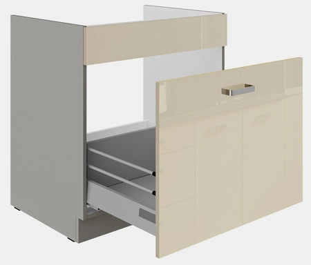 Kuchyňská skříňka pod dřez Karmen 80 ZL 1S BB skříň odolná proti páře vysoké teplotě a rozlité kapalině