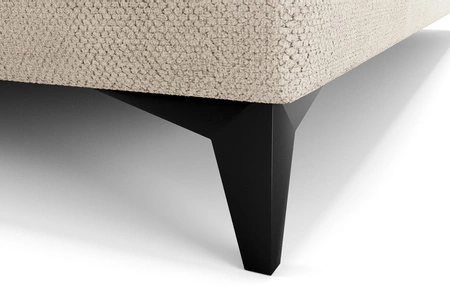 Kontinentální postel Norco 140x200 béžová Stylová postel s úložným prostorem na lůžkoviny Osvětlení v čele postele dodává posteli jedinečný nádech