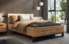 Postel Halle S 160x200 s úložným prostorem na lůžkoviny dub wotan stylový design ideální postel do ložnice vysoká kvalita zpracování