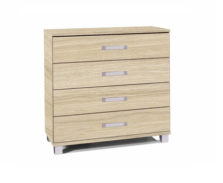 Komoda Maximus 90 cm dub sonoma světlý modernistický design komoda zásuvky na válečkových pojezdech