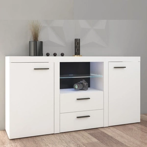 Komoda Rene 156 cm bílá moderní a funkční pohodlné a bezproblémové používání