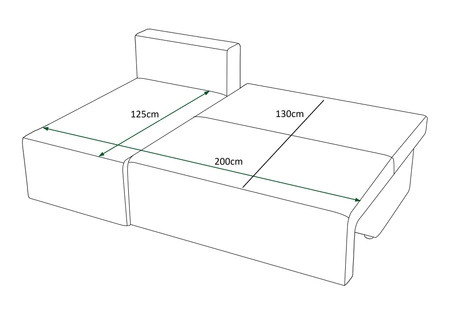 Rohová sedací souprava s funkcí spaní Brandon honey left trojrozměrná tkanina s výraznými pruhy nádoba na lůžkoviny