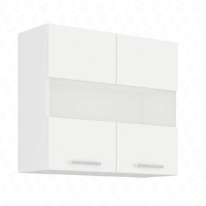 Kuchyňská linka se závěsnou vitrínou EkoWhite 80 GS-72 2F skříň odolná proti páře vysoké teplotě a rozlité kapalině