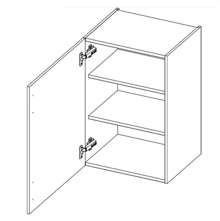 Závěsná kuchyňská skříňka Lumia 50 G-72 1F odolná proti rozlití páry a teplu