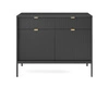 Černá zásuvková komoda Lovro 104 cm moderní design potěší milovníky osobitých interiérů