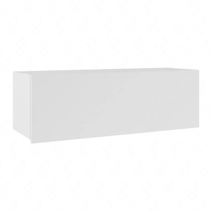 Nástěnná skříňka Apulia 105 cm bílý lesk minimalistický design stylová skříňka do obývacího pokoje jednoduchý design do každého interiéru