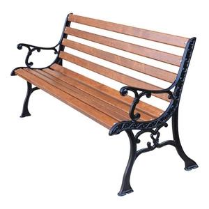 Zahradní lavice 150 cm FIEM-12-LCH-150 Čínská litina s opěradlem z olšového dřeva lakovaná