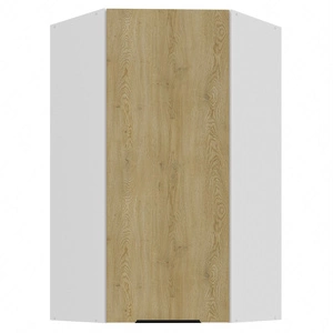 Cremona rohová kuchyňská nástěnná skříňka 60x60 GN-108 1F kovová hrana úchytka skříňka odolná proti vlhkosti a poškození