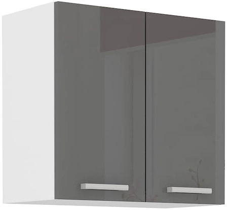 Sada kuchyňského nábytku Sonia 180 cm lesklá čela jedinečný styl skříně s prosklenou vitrínou dodává nábytku lehkost a styl