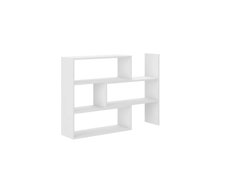 Nízká knihovna Carl bílá Ideální knihovna do pracovny nebo pokoje teenagera s možností rozšíření