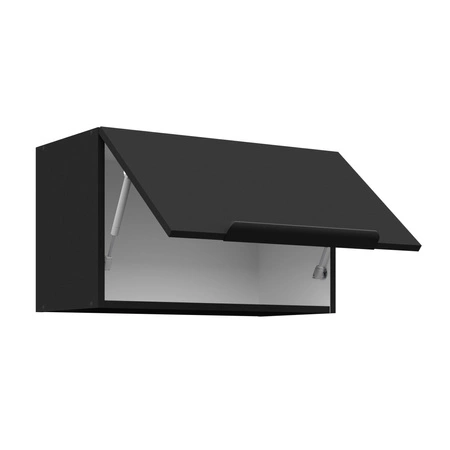 Okapová skříňka černá 60 GU-36 1F kovová hrana rukojeti skříňka odolná proti vlhkosti a poškození