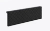 Čalouněné čelo postele Rico černé funkční a pohodlný doplněk k prošívanému čelu postele