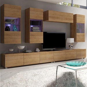 Nástěnná skříňka Apulia V dub zlatý Výjimečně stylová nástěnná skříňka s jednoduchými nábytkovými díly, která se hodí do každého interiéru