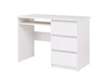 Psací stůl se zásuvkami Simple 110 cm bílý funkční nábytek do pokoje pro mládež nebo kanceláře 