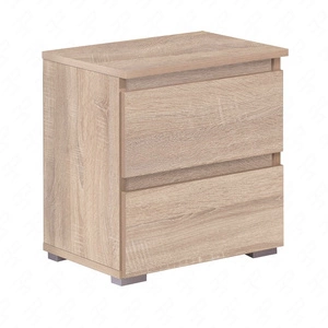Noční stolek se zásuvkami Jednoduchý dub sonoma funkční kus nábytku do ložnice nebo pokoje pro mládež