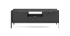 Moderní design černé RTV skříňky Lovro 154 cm potěší milovníky osobitých interiérů