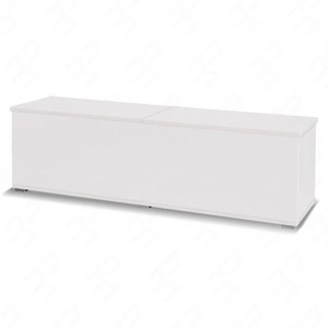 Krabice na prádlo Maximus 157 cm bílá moderní design zvedací klapky na válcích lemování zakončené speciální dýhou