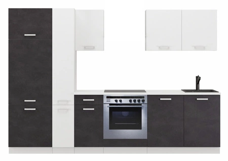 Kuchyňská souprava Toni 290 cm bílá / matera top vypadá skvěle v klasických interiérech