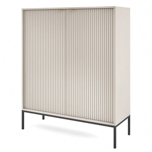 Komoda Lovro 104 cm béžová Moderní design potěší milovníky osobitých interiérů