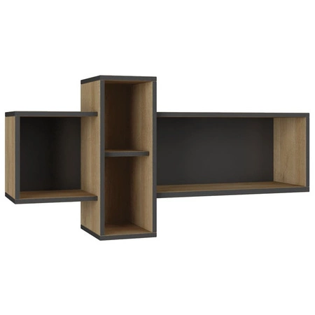 Dětská sestava nábytku Nano 2 grafit / dub riviera ideální do dětského pokoje v módním stylu