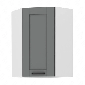 Rohová kuchyňská nástěnná skříňka Avola 60x60 GN-90 1F skříňka odolná vůči páře, vysoké teplotě a rozlitým tekutinám