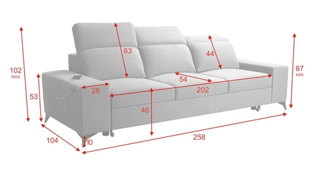 Pohovka Kelly s funkcí spaní zelená stylová pohovka do obývacího pokoje s jednoduchým designem nastavitelné opěrky hlavy velurová tkanina