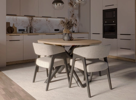 Stojící kuchyňská skříňka se zásuvkou a policí Soela 50 D 1F 1S BB kovové hrany úchytek skříňka odolná proti vlhkosti a poškození