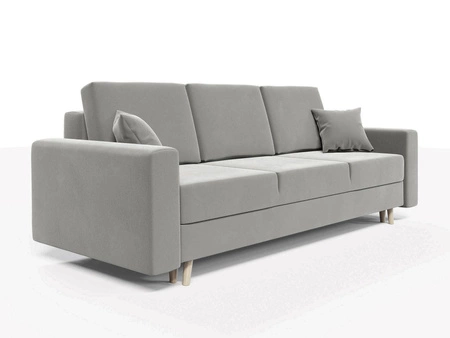 Rozkládací pohovka Kent světle šedá v tradičním a skandinávském stylu se perfektně hodí do každého interiéru dodá jemnost a charakter