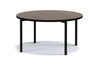 Konferenční stolek kulatý 80 cm Sampi captains deck nadčasový design masivní kovová podnož ideální stolek pro jakékoliv prostředí