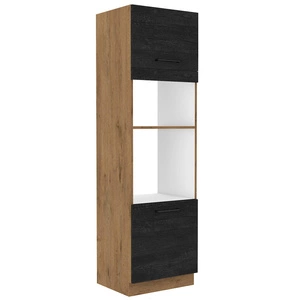 Vanimo 60 DPM-210 2F kuchyňská skříňka pro vestavnou mikrovlnnou troubu a troubu, odolná vůči páře, vysokým teplotám a rozlitým tekutinám