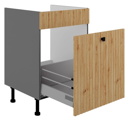 Kuchyňská skříňka pod dřez se zásuvkou Antri 60 ZL 1S BB lamelová čela skříňky odolná proti vlhkosti a poškození