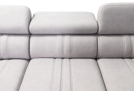 Rohová sedací souprava s funkcí spaní Castel XI modrá pravá strana pohodlná rohová sedací souprava s úložným prostorem na lůžkoviny odolná tkanina