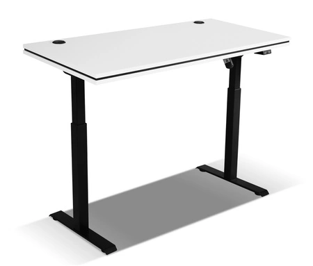 Výškově nastavitelný psací stůl Makana světle šedý univerzální a funkční kus nábytku s deskou 56 mm do pracovny nebo pokoje pro mládež