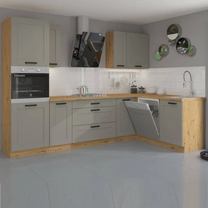 Rohová sestava kuchyňského nábytku Linosa 285x170 cm ideální pro interiéry v klasickém i moderním stylu