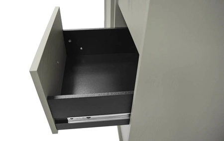 Sestava nábytku do obývacího pokoje Kioto I eukalyptus stylový design elegantní nábytek v tlumených barvách obohacený černými doplňky