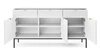 Zásuvková komoda Lovro 154 cm bílá moderní design potěší milovníky osobitých interiérů
