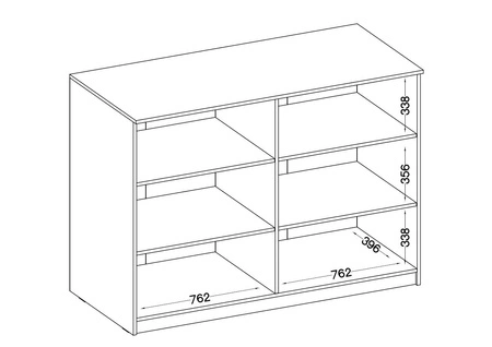 Biurko Kammy świerk appenzeller z szufladami