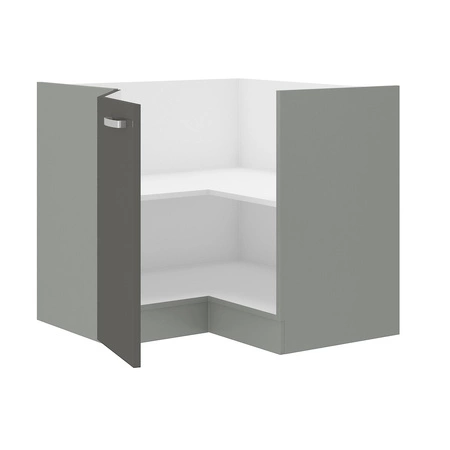 Rohová kuchyňská skříňka Šedá 89x89 DN 1F BB skříňka odolná páře vysoké teplotě a rozlité tekutině