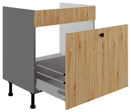 Kuchyňská skříňka pod dřez se zásuvkou Antri 80 ZL 1S BB lamelová čela skříňky odolná proti vlhkosti a poškození