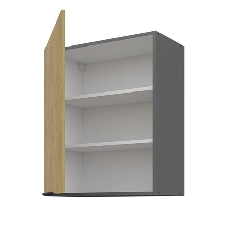 Sada kuchyňského nábytku Corsico 260 cm elegantní kuchyňské skříňky v moderních a přírodních barvách úchyty s kovovými hranami