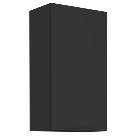 Kuchyňská nástěnná skříňka Black 45 G-90 1F kovová hrana rukojeti odolná proti vlhkosti a poškození skříňky