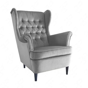 Křeslo Ushak Harry šedá odolné proti natahování a poškrábání pohodlné při relaxaci