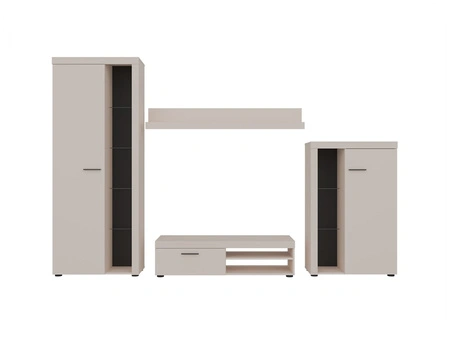 Nábytek Rene béžový písek inovativní design moderní uspořádání s elegantním charakterem s širokou funkčností