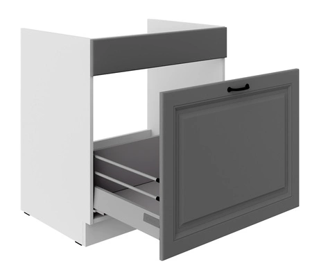 Kuchyňská dřezová skříňka se zásuvkou Tilos 80 ZL 1S BB skříňka odolná vůči páře, teplu a rozlitým tekutinám