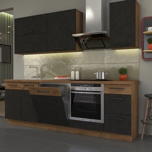 Sada kuchyňského nábytku Valico 240 cm Skříňky vypadají skvěle v klasických i moderních interiérech