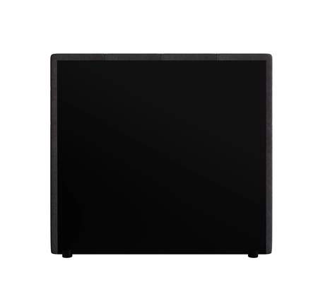 Kontinentální postel Kansas 100x200 grafit v moderním skandinávském stylu s čalouněným čelem a nohama