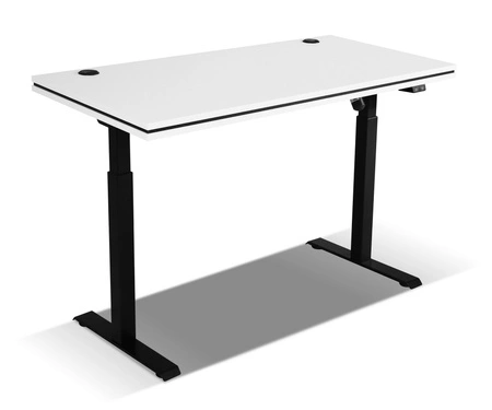 Výškově nastavitelný psací stůl Makana světle šedý univerzální a funkční kus nábytku s deskou 56 mm do pracovny nebo pokoje pro mládež