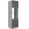 Kuchyňská skříňka pro vestavnou troubu a mikrovlnnou troubu Grey 60 DPM-210 2F skříň odolná proti páře a vysokým teplotám