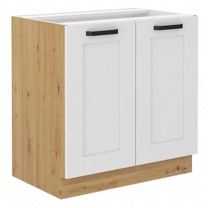 Luis 80 D 2F BB stojatá kuchyňská skříňka s policí, odolná proti páře, teplu a rozlitým tekutinám